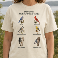 Load image into Gallery viewer, Great Lakes Backyard Regulars Birding T-Shirt | Comfort Colors®
